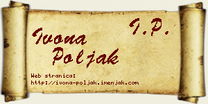 Ivona Poljak vizit kartica
